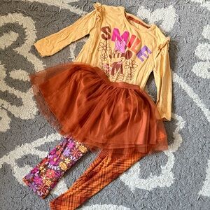 Disney Orange and Yellow Minnie Mouse Kids Matching Set